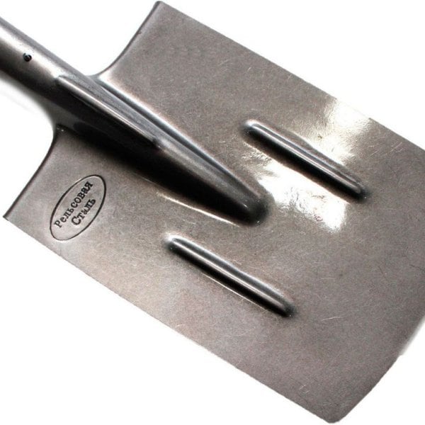 Лопата штыковая прямоугольная (рельсовая сталь) без черенка