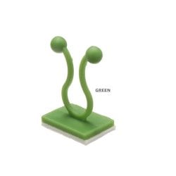Крючок на липучке для растений, зеленый, размер L, 10шт