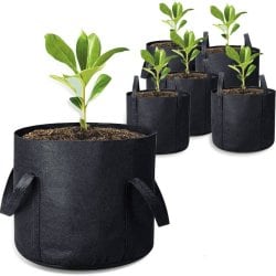Текстильный горшок для растений 40 литров с боковыми ручками
